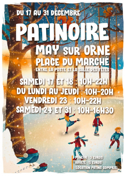Patinoire de Noël à May-sur-Orne !